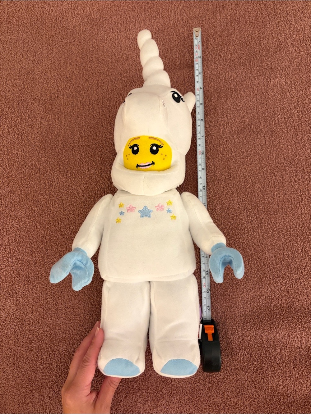 Lego Plush in Unicorn Costume